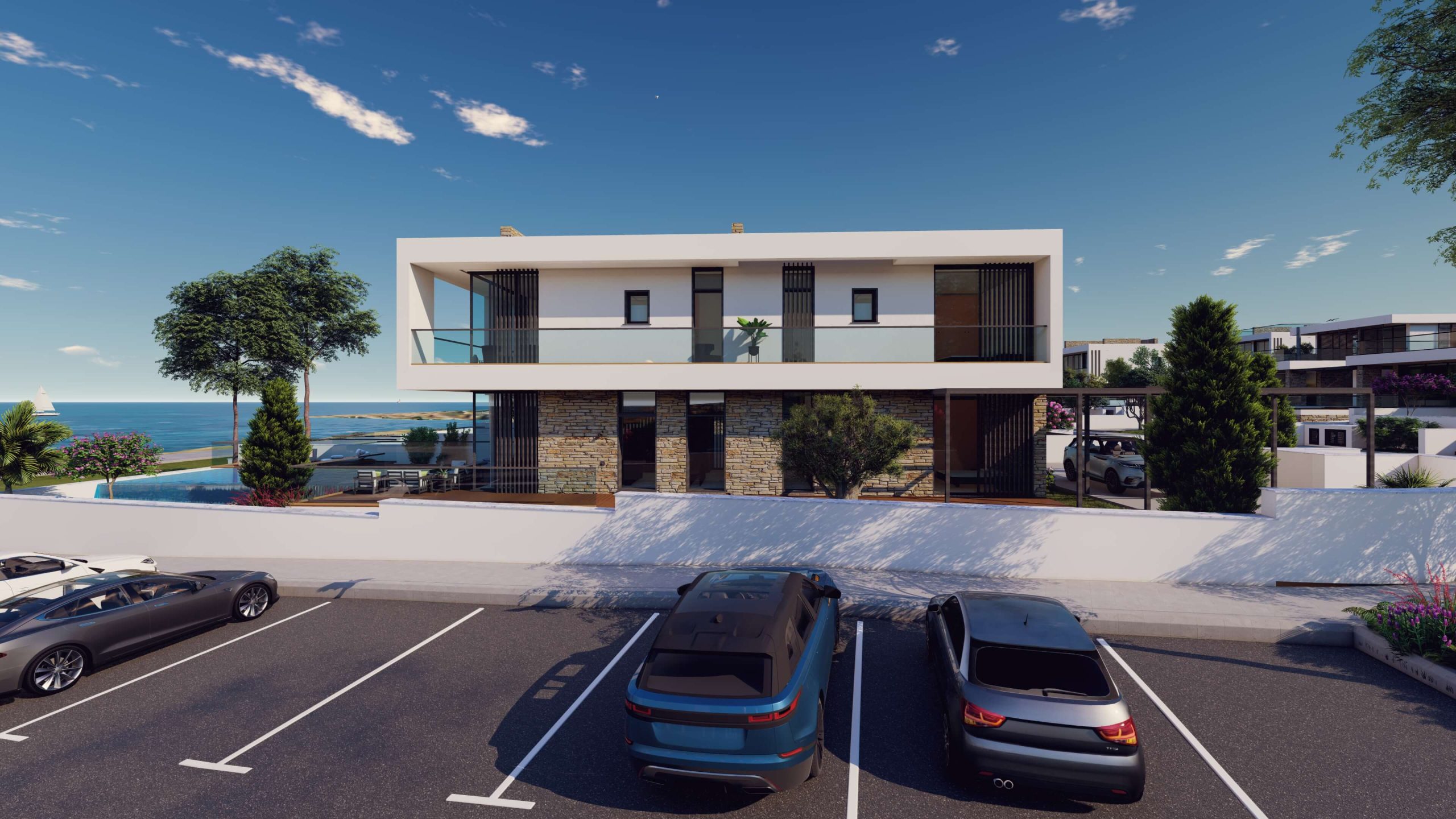 Pelagos beachfront residences vila pietų Kipre