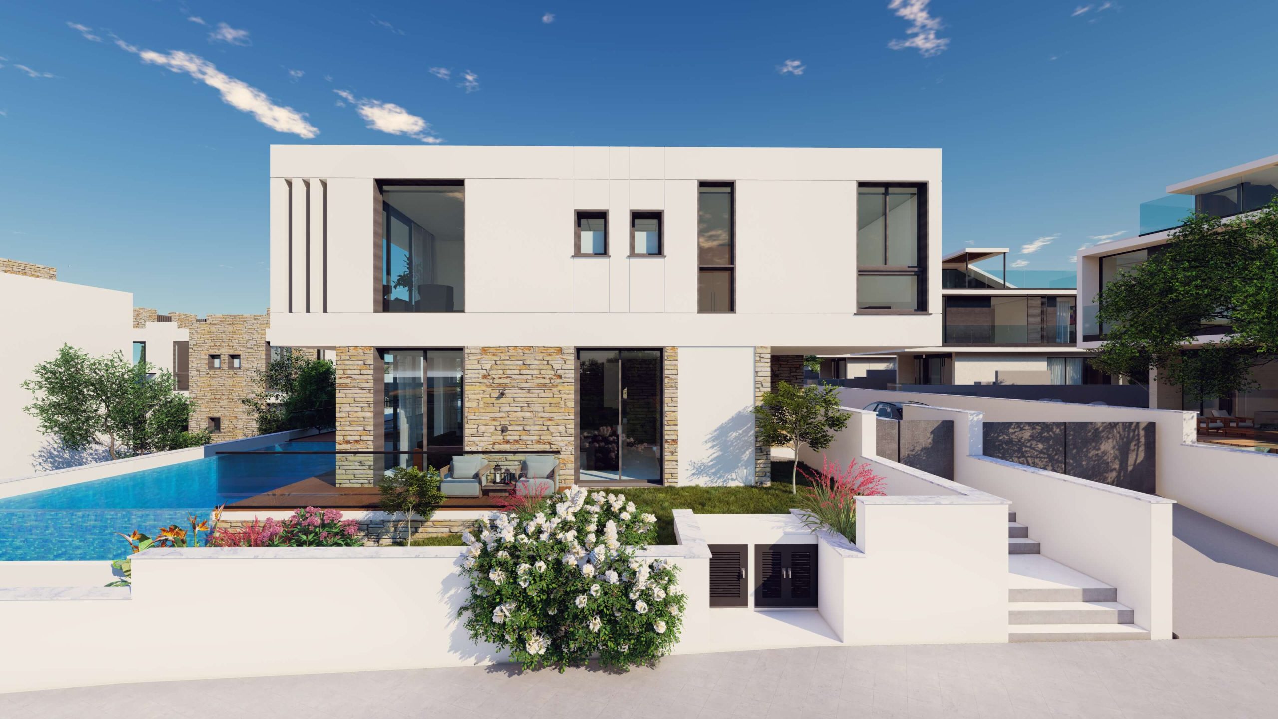 Pelagos beachfront residences vila pietų Kipre